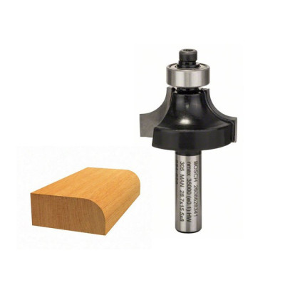 Фреза Bosch Professional карнизна, Std, S8, R8, L15.2 (2.608.628.341)