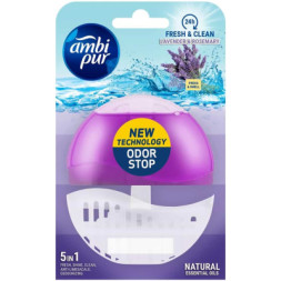 Туалетний блок Ambi Pur Lavander &amp; Rosmaray 55 мл (8435495816386)