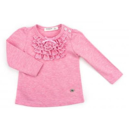 Кофта дитяча Breeze з мереживною оборкою (10040-92G-pink)