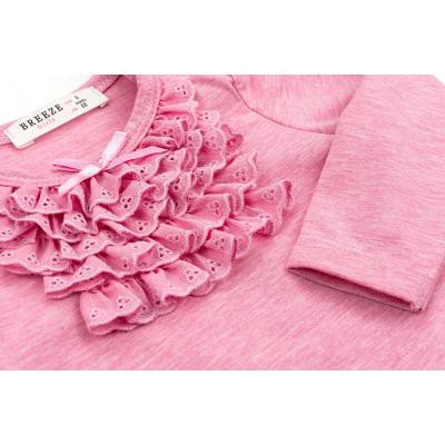 Кофта дитяча Breeze з мереживною оборкою (10040-92G-pink)