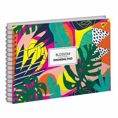 Альбом для малювання Yes А4 BLOSSOM на спіралі, 30 аркушів (130453)