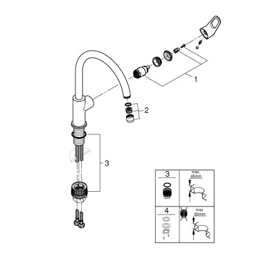 Змішувач Grohe 31555001 (CV030532)