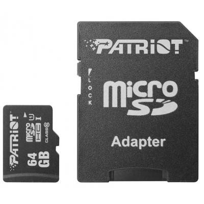 Карта пам&#039;яті Patriot 64GB microSD class10 UHS-1 (PSF64GMCSDXC10)