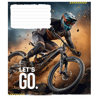 Зошит Школярик Let&#039;s go 24 аркуша клітинка (024-3482K)