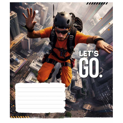 Зошит Школярик Let&#039;s go 24 аркуша клітинка (024-3482K)