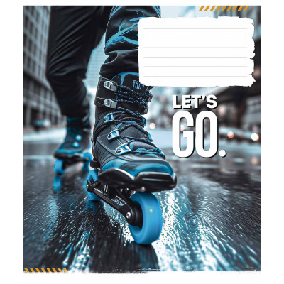 Зошит Школярик Let&#039;s go 24 аркуша клітинка (024-3482K)
