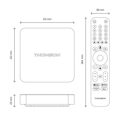 Медіаплеєр THOMSON Streaming Box 240 4K UHD (223489)