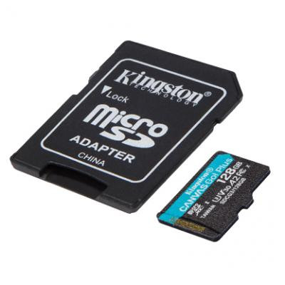 Карта пам&#039;яті Kingston 128GB microSDXC class 10 UHS-I U3 A2 Canvas Go Plus (SDCG3/128GB)