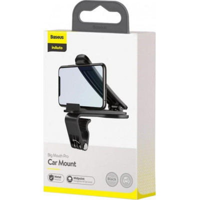 Універсальний автотримач Baseus Big Mouth Pro Car Mount (applicable to centre console) Black (SUDZ-A01)