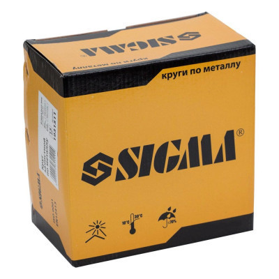 Круг зачистний Sigma по металу 180×6.0×22.2мм, 8500 об/хв (1931511)