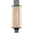 USB флеш накопичувач Transcend 128GB JetFlash 930 Gold-Black USB 3.2/Type-C (TS128GJF930C)