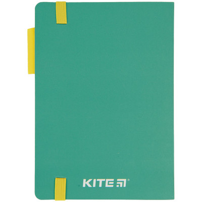 Блокнот Kite тверда обкладинка 120х169 мм 96 аркушів, зелений (K22-467-1)
