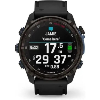 Смарт-годинник Garmin Descent Mk3i, 51mm, Crbn Gry DLC Ti/Blk, Dive Computer, GPS (010-02752-11)