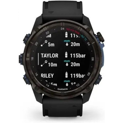 Смарт-годинник Garmin Descent Mk3i, 51mm, Crbn Gry DLC Ti/Blk, Dive Computer, GPS (010-02752-11)