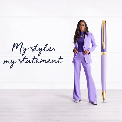 Ручка кулькова Waterman HEMISPHERE Colour Blocking Purple GT BP (22 580)