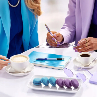 Ручка кулькова Waterman HEMISPHERE Colour Blocking Purple GT BP (22 580)