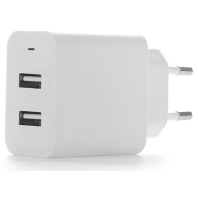 Зарядний пристрій ColorWay 2USB AUTO ID 4.8A (24W) (CW-CHS016-WT)