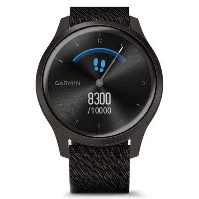 Смарт-годинник Garmin vivomove Style, Graphite, Black Pepper, Nylon (010-02240-23)