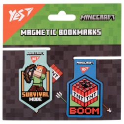 Закладки для книг Yes магнітні Minecraft Steve 2 шт (708103)