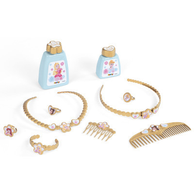 Ігровий набір Smoby Столик із дзеркалом Дісней Принцеси Перукарня 2 в 1 зі стільчиком і аксесуарами (320250)