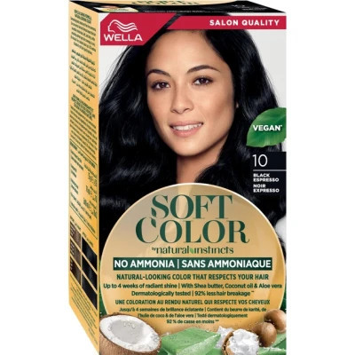 Фарба для волосся Wella Soft Color Безаміачна 10 - Чорний еспресо (3616302076796)