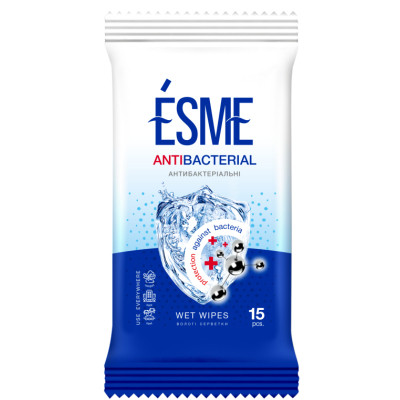 Вологі серветки Esme Antibacterial 60 шт. (4820020268534)