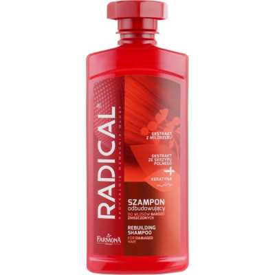 Шампунь Farmona Radical Rebuilding Shampoo For Damaged Hair Відновлювальний для пошкодженого волосся 400 мл (5900117005675)
