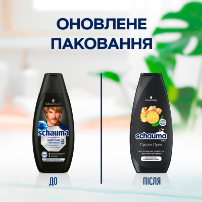 Шампунь Schauma Men проти лупи з екстрактом імбиру 400 мл (3838824208985)