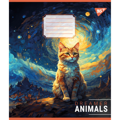 Зошит Yes Dreamer animals 24 аркушів лінія (767038)