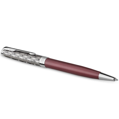 Ручка кулькова Parker SONNET 17 Metal &amp; Red Lacquer CT BP (68 332)