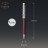 Ручка кулькова Parker SONNET 17 Metal &amp; Red Lacquer CT BP (68 332)