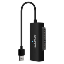 Адаптер Maiwo USB 3.0 to HDD SATA 2,5&quot;/3,5&quot;/5,25&quot;/SSD, PA 2V/2A black (K10435A)
