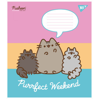 Зошит Yes Pusheen 12 аркушів лінія (766951)