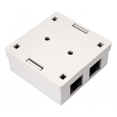 Комп&#039;ютерна розетка RJ45x2 UTP cat.5e 8P8C Vinga (VCPRJ45O2)