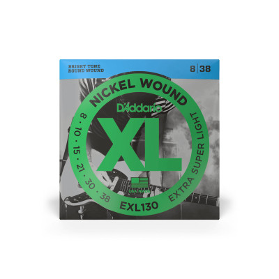 Струни для гітари D&#039;Addario XL Nickel Wound Extra Super Light (08-38) (EXL130)