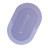 Килимок для ванної Stenson суперпоглинаючий 40 х 60 см овальний світло-фіолетовий (R30939 l.violet)