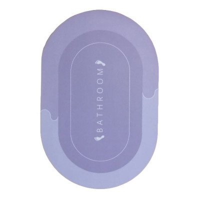 Килимок для ванної Stenson суперпоглинаючий 40 х 60 см овальний світло-фіолетовий (R30939 l.violet)