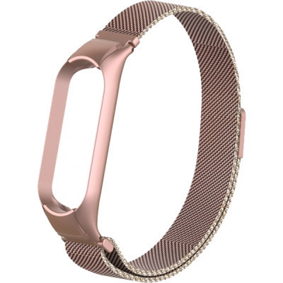 Ремінець до фітнес браслета Armorstandart Milanese Magnetic Band 503 для Xiaomi Mi Band 6/5 Rose Gold (ARM57183)