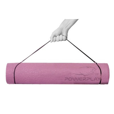 Килимок для йоги PowerPlay 4010 PVC Yoga Mat 173 x 61 x 0.6 см Рожевий (PP_4010_Rose_(173*0,6))
