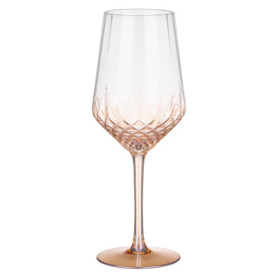 Набір келихів Ardesto Black Mars Favola 460мл, 2шт, скло, прозоро-золотистий (AR2646G)