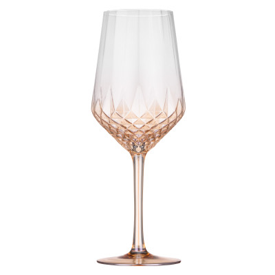 Набір келихів Ardesto Black Mars Favola 460мл, 2шт, скло, прозоро-золотистий (AR2646G)