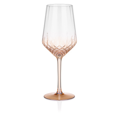 Набір келихів Ardesto Black Mars Favola 460мл, 2шт, скло, прозоро-золотистий (AR2646G)