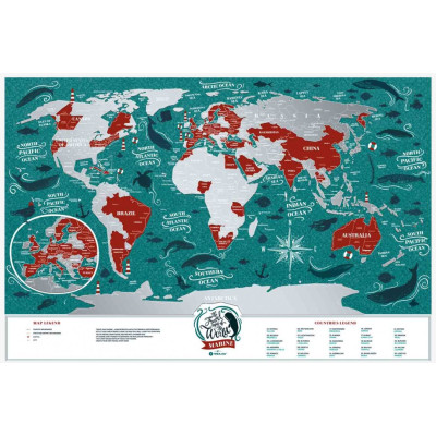 Скретч карта 1DEA.me Travel Map Marine World (13020)