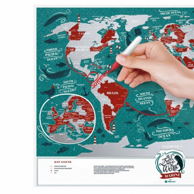 Скретч карта 1DEA.me Travel Map Marine World (13020)