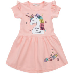 Плаття дитяче POP FASHION з єдинорогами (6835-104G-peach)