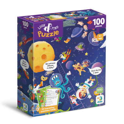 Пазл DoDo Шукай та знаходь Шалений космос, 100 елементів (300668)