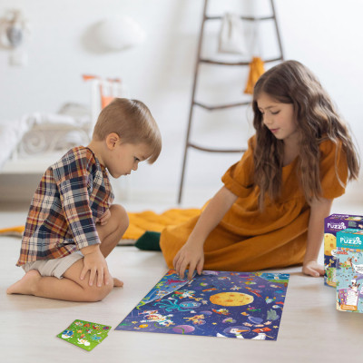 Пазл DoDo Шукай та знаходь Шалений космос, 100 елементів (300668)