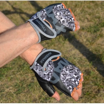 Рукавички для фітнесу MadMax MFG-831 Mti 83.1 Grey/Digital Camo L (MFG-831_L)