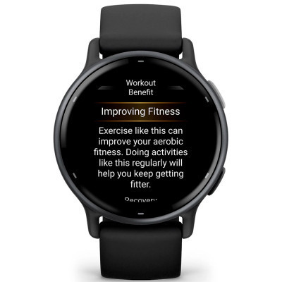 Смарт-годинник Garmin vivoactive 5, Black/Slate, GPS (010-02862-10)