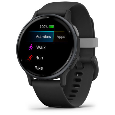 Смарт-годинник Garmin vivoactive 5, Black/Slate, GPS (010-02862-10)